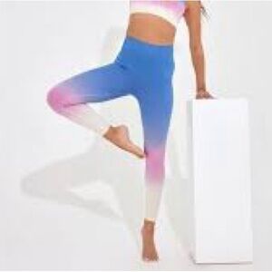 NWT- L*Space Active Work It Ribbed Ombré Legging